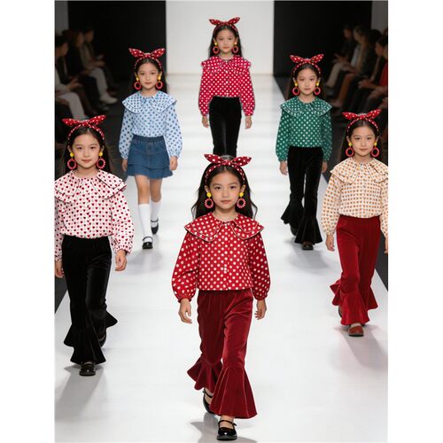8090年代怀旧复古儿童演出服复港风男女孩服装幼儿园走秀表演运动