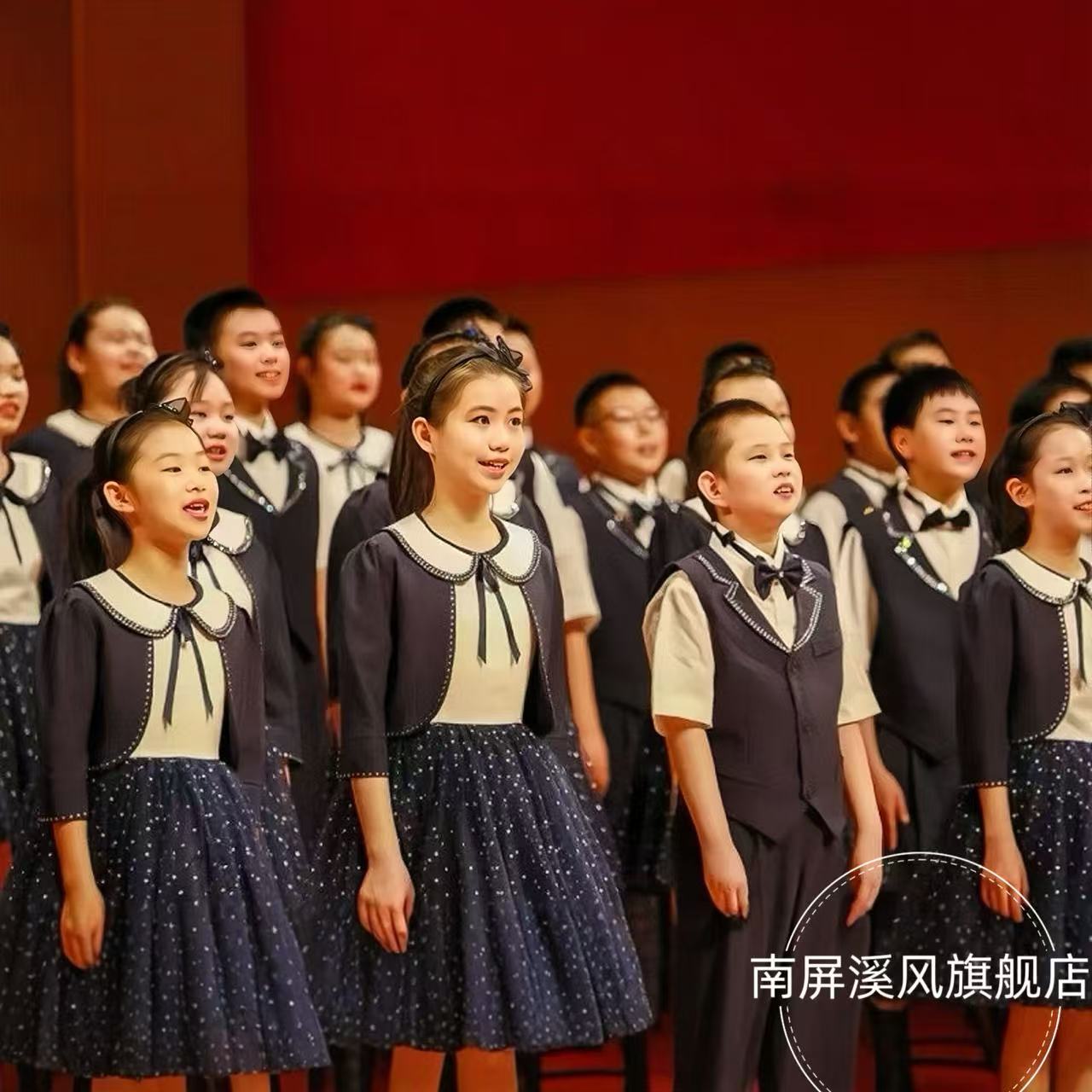 儿童合唱服演出服女童舞蹈裙小学生合唱团男朗诵礼服六一表演服装