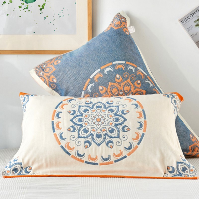 枕巾全棉純棉一對防滑脫落家用情