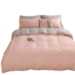 简约四件套夏季水洗棉床单被罩床上用品被套三件套床品北欧风ins4