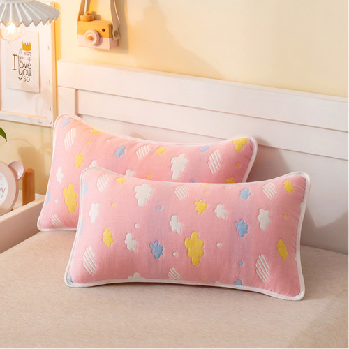 枕头家用单个纯棉乳胶枕芯内胆套