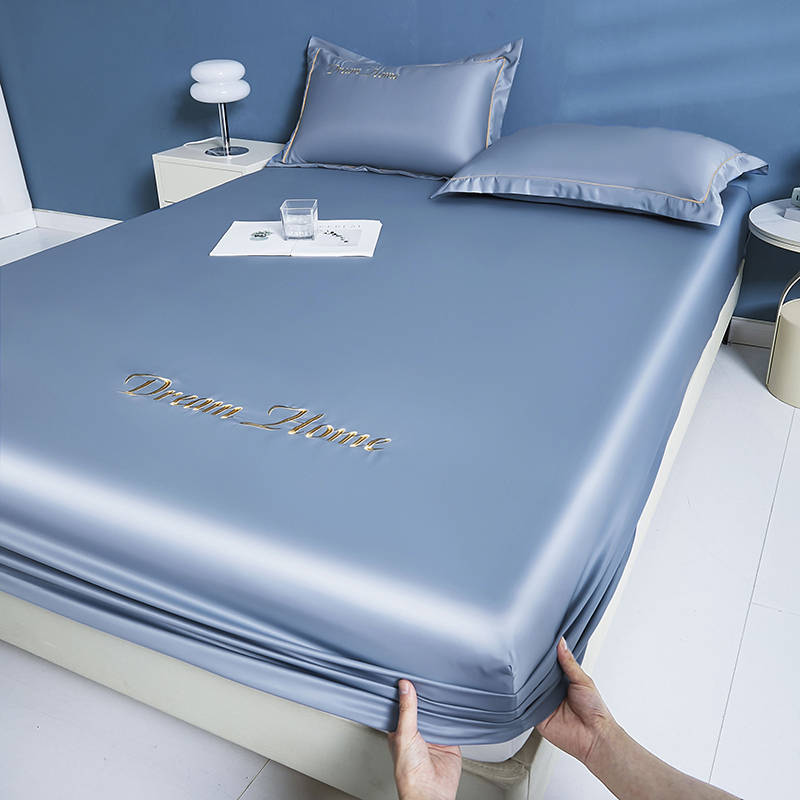 夏季冰丝床笠单件床垫防尘罩席梦思床垫全包防滑家用床垫保护套