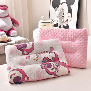 儿童枕头宝宝安抚豆豆绒全棉枕芯3 7岁婴儿枕幼儿园学生宿舍专用