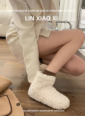 2026新款羊羔毛保暖短靴女冬