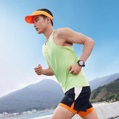 361运动背心男2025春夏新款男士宽松速干运动上衣透气轻薄跑步服