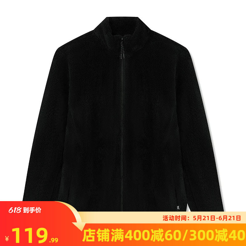 361女装运动外套2025秋冬新款针织加绒外套女士轻便保暖纯白上衣