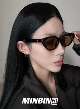 复古猫眼墨镜小众高级