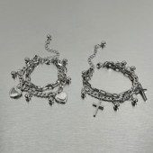 又酷又A MINBIN 钛钢手链女ins小众嘻哈冷淡风手饰潮酷礼物配饰