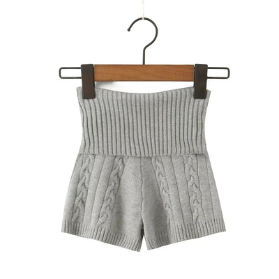 辣妹风低腰针织休闲短裤女