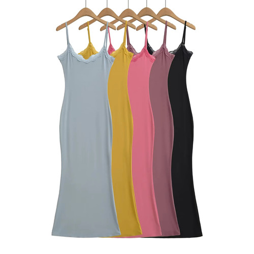 辣妹风吊带连衣裙女包臀裙长裙