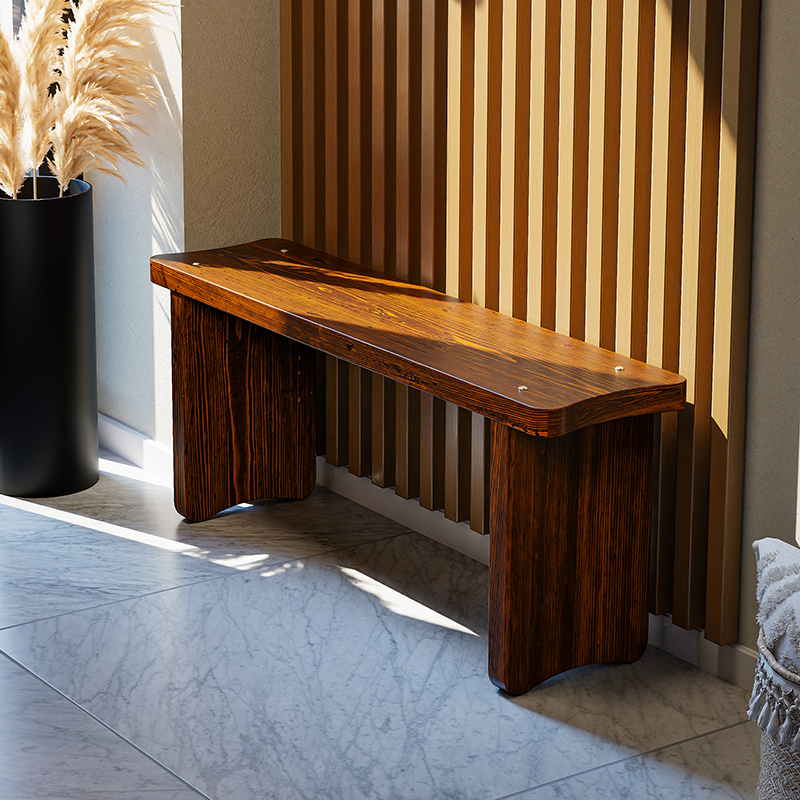 进口芬兰木换鞋凳防腐防潮