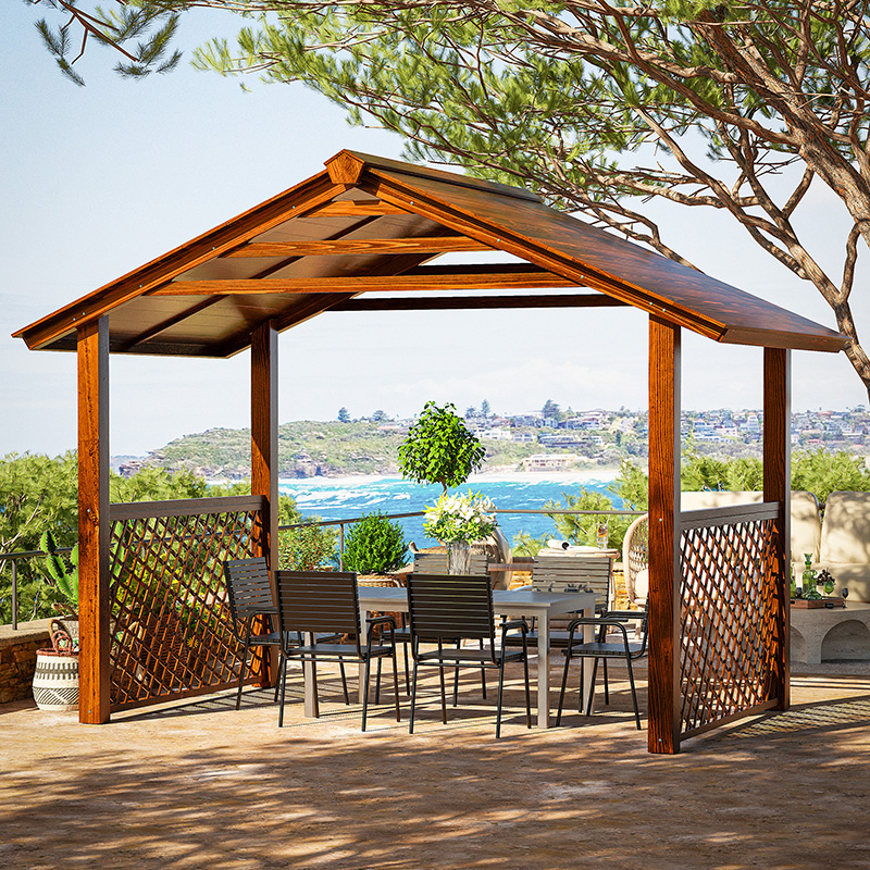 防腐木凉亭户外木屋凉亭