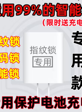 自动断电指纹锁锂电池通用型5V2A低热充电头专用智能锁慢充充电器