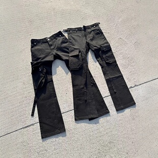 vujade cargo2.0微喇叭裤绑带工装裤男kenijima同款