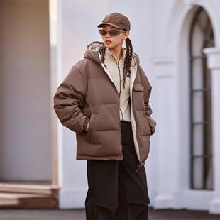 正品阿迪达斯男女同款2024冬新款双面穿拒水保暖鸭绒羽绒服JM9130