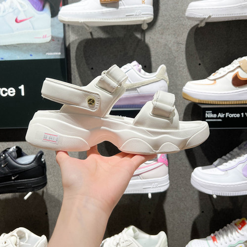 NIKE耐克女鞋2024秋季新款透气沙滩鞋休闲运动增高凉鞋FN5036-100