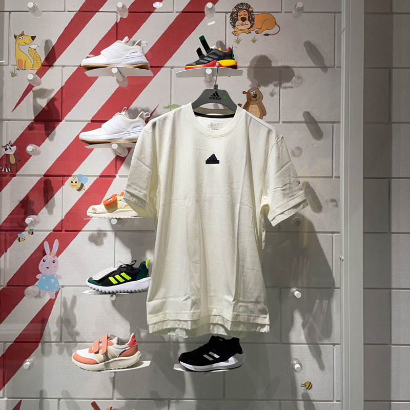 阿迪达斯男装2024夏新款城野共生纯棉T恤运动休闲百搭短袖 IR5173