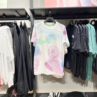 HF6178 NIKE耐克女装 扎染休闲运动舒适透气短袖 时尚 100 2024夏新款