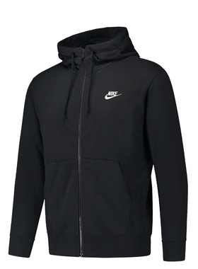 耐克男装2024夏新款宽松休闲时尚百搭运动连帽毛圈外套BV2649-010