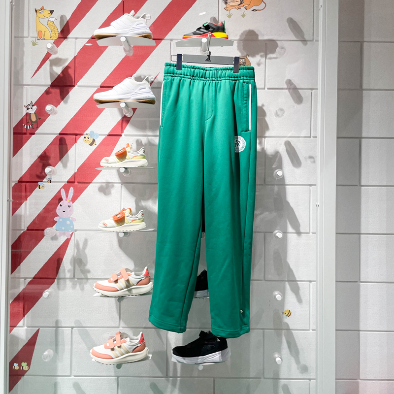 阿迪达斯男款2024夏季新款宽松束口休闲裤透气舒适运动长裤JC9098