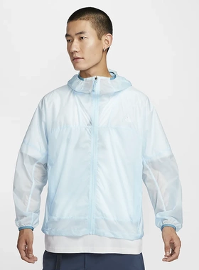 耐克男装2024秋季新款易收纳拒水防晒速干休闲运动夹克DB0979-474