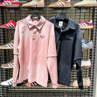 阿迪达斯三叶草男子2026春款 T恤POLO衫 KR5053 KR5054 运动休闲长袖