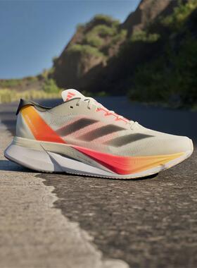 阿迪达斯男鞋2024新款ADIZERO BOSTON 12玻纤柱运动跑步鞋 IG3320