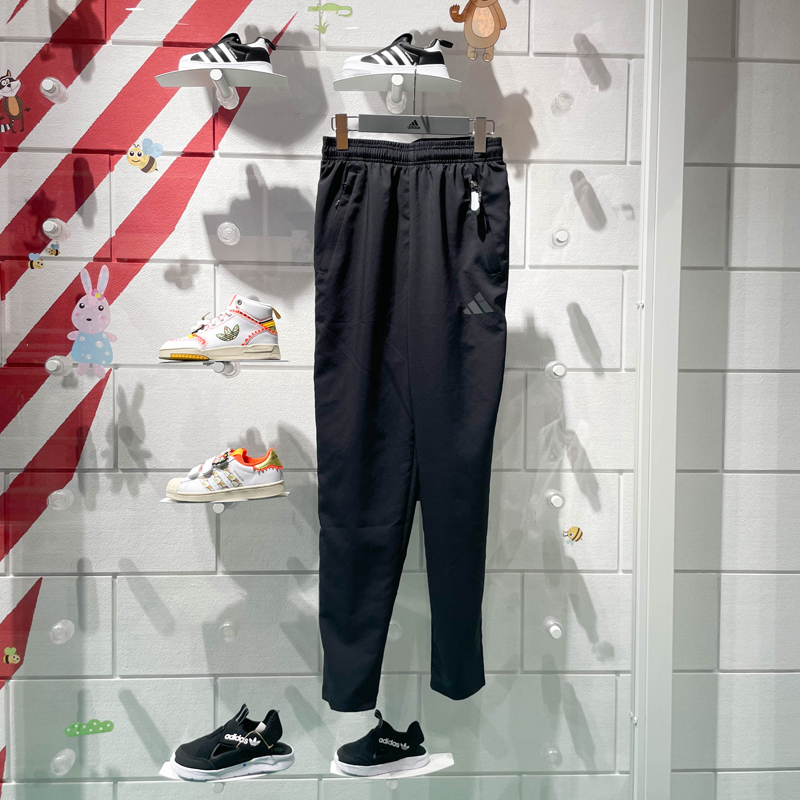 阿迪达斯男装2024春新款休闲时尚百搭运动宽松舒适速干长裤IB8147