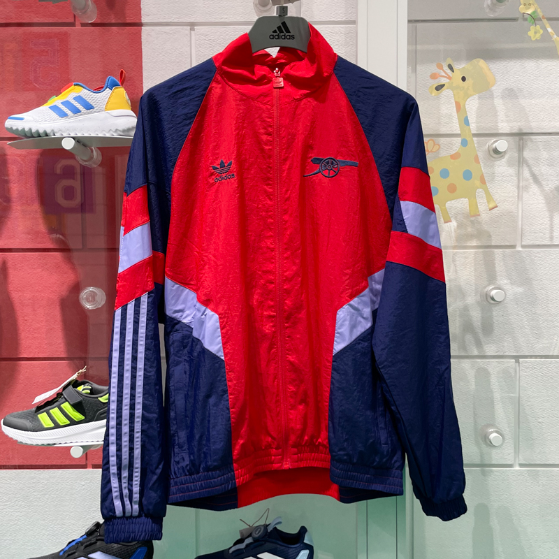 阿迪达斯男子2024冬季新款阿森纳足球休闲复古休闲宽松外套IS6503