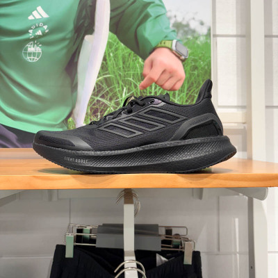 阿迪达斯男女鞋2025夏新款PUREBOOST 5缓震回弹运动跑步鞋 JS5061