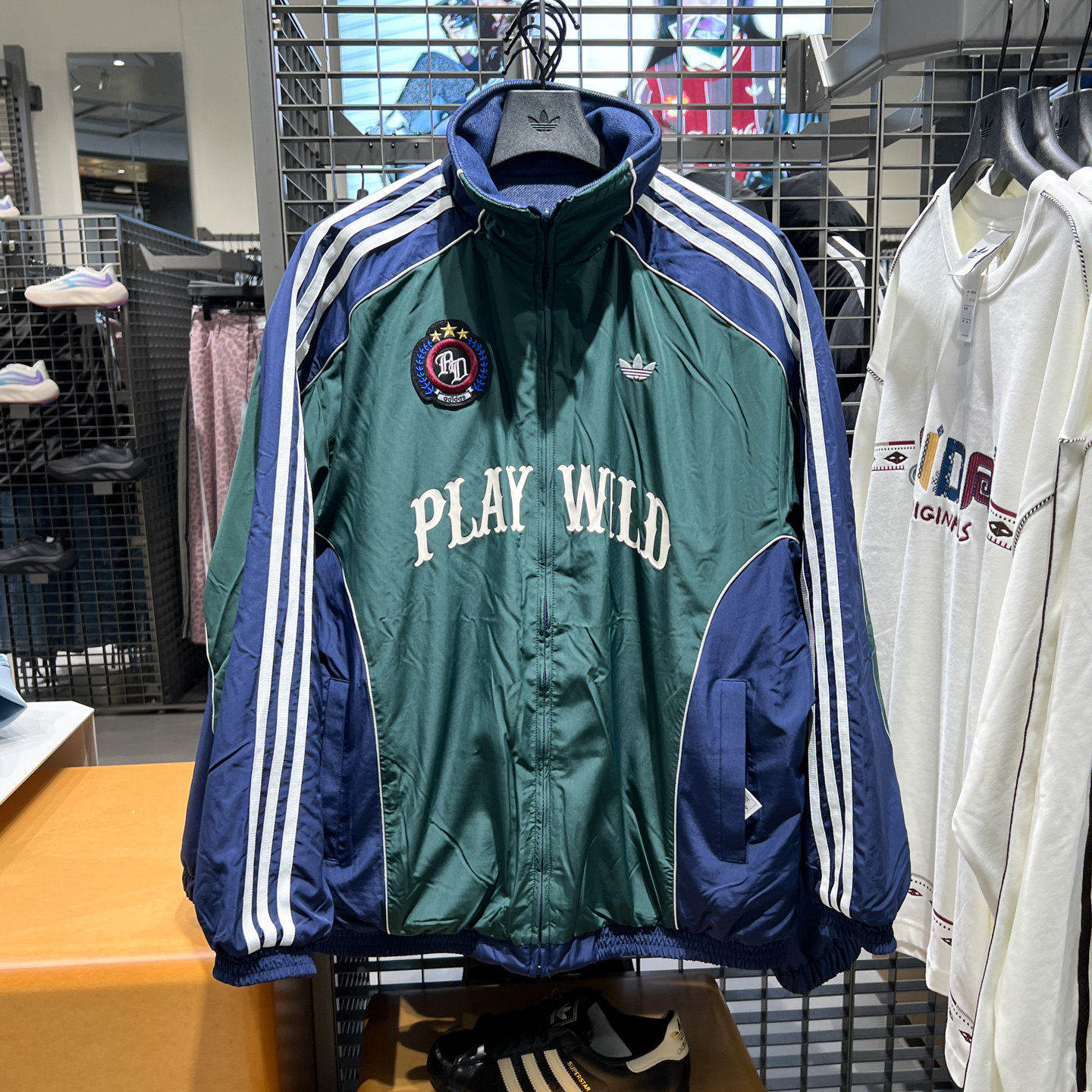 正品阿迪达斯三叶草男女装2026冬款双面穿复古保暖外套棉衣KX4901