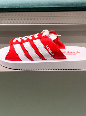 阿迪达斯三叶草女鞋2024秋季新款时尚休闲百搭沙滩运动拖鞋JQ7424