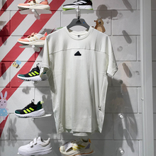 阿迪达斯男装2024夏新款城野共生纯棉T恤运动休闲清凉短袖 JI8082