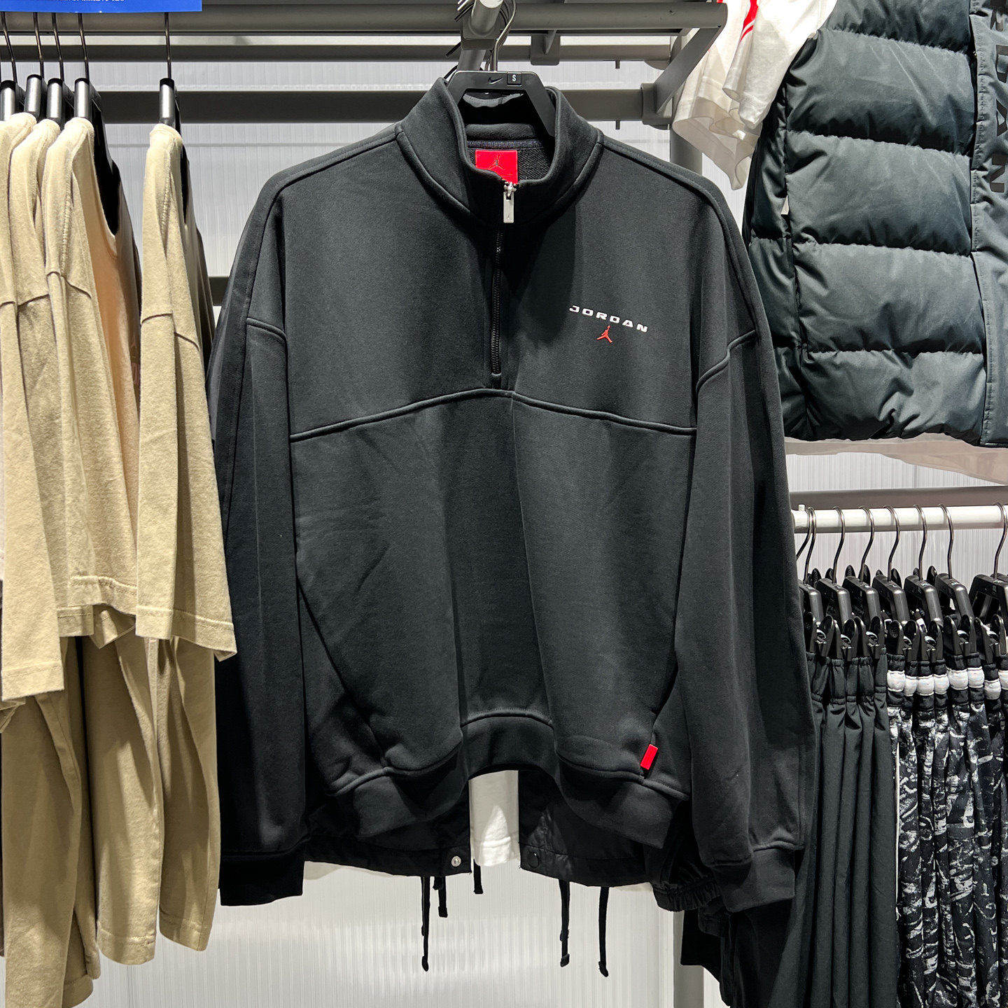 正品耐克卫衣男2026冬Jordan半拉链立领运动休闲套头衫IW6367-010