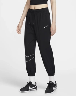 HM9413 宽松透气运动休闲百搭束脚梭织长裤 010 2024秋新款 耐克女装