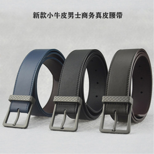 纯牛皮真皮带针扣休闲商务bv腰带