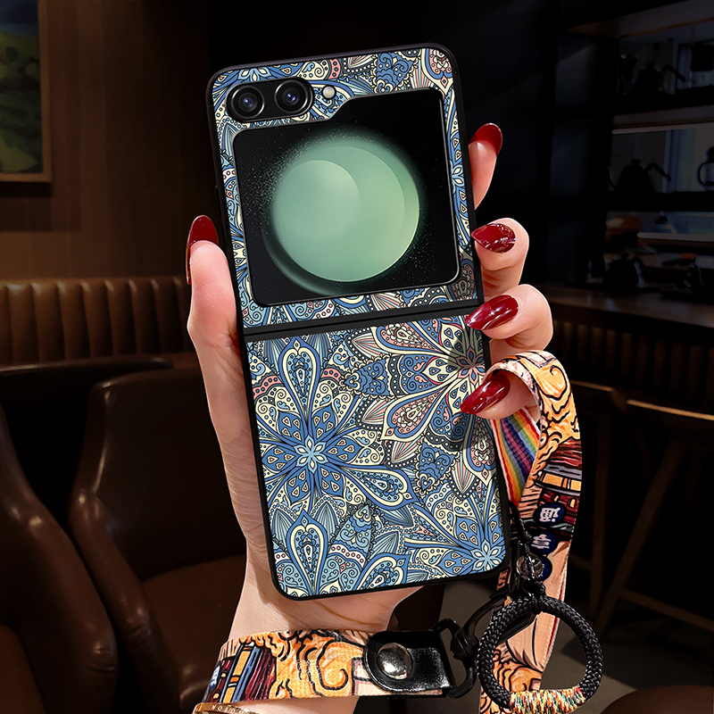 适用三星zflip5手机壳新款中国风