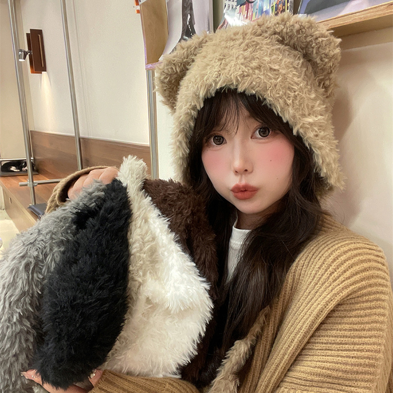 雷锋帽出游甜美可爱冬保暖冬护耳