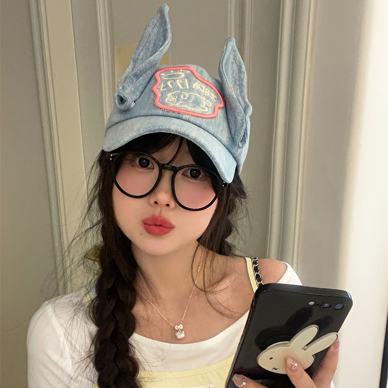 双笙欧尼鸭舌帽出游甜酷牛仔鸭舌