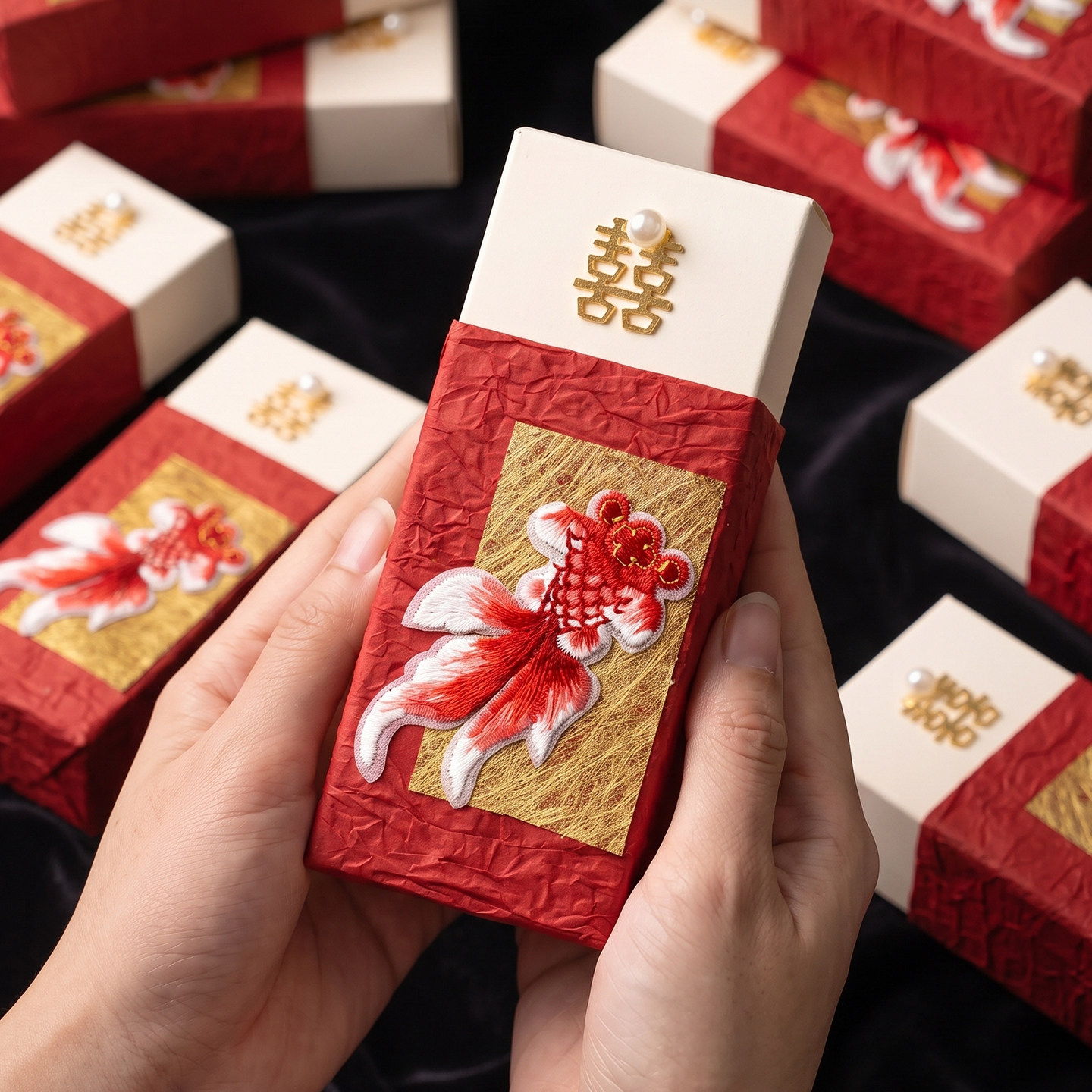 结婚喜糖盒子2026新款中式小众高级感婚礼装糖果伴手礼盒包装空盒