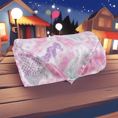 儿童纯真卡通印花被套100桑蚕丝