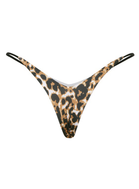 欧美深v性感细带丁字裤女低腰无痕牛奶丝一根线窄裆勒阴瑜伽T裤