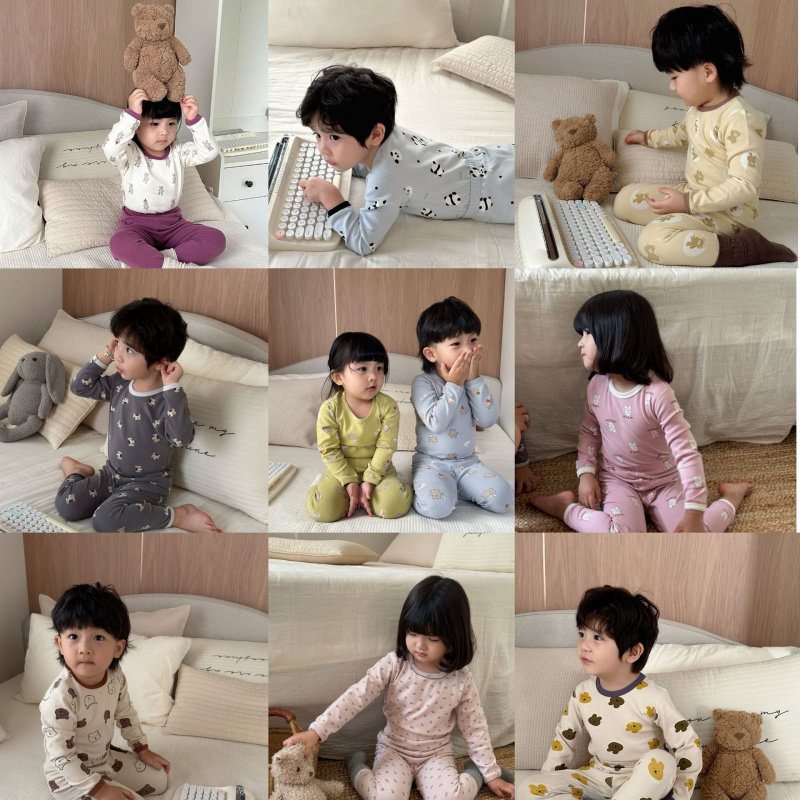 儿童秋衣秋裤024新款韩版男女宝