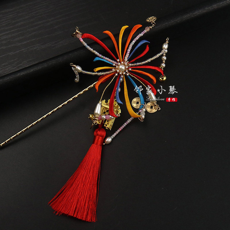 2026财神烟花碎金响缠花材料包花郎手作原创授权款古风汉服发饰品,饰品/流行首饰/时尚饰品新,其他DIY饰品配件,淘宝优惠券,粉丝福利购,淘宝优惠卷