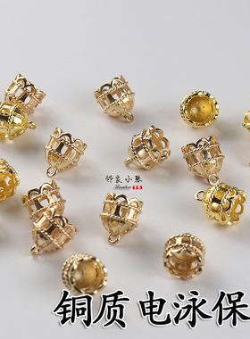 合金材质保色花帽发簪制作材料