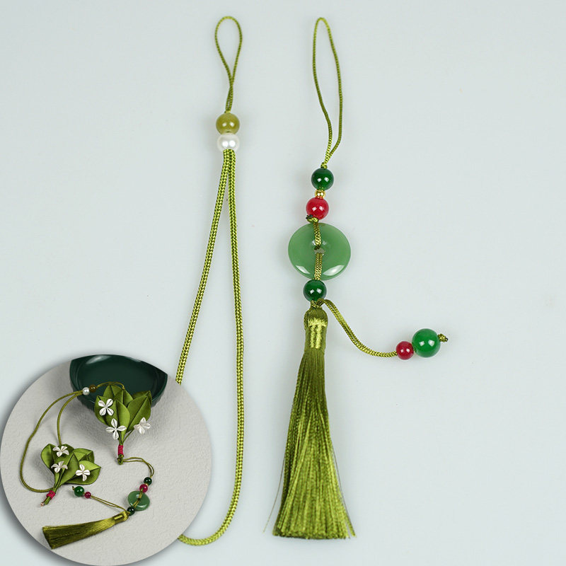 手工柚子叶diy缠花双吊平安扣流苏汉服挂饰坠饰吊坠手作材料配件,饰品/流行首饰/时尚饰品新,其他DIY饰品配件,淘宝优惠券,粉丝福利购,淘宝优惠卷