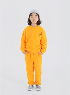 特价HIRO童装春秋季 男女儿童中小童毛圈棉亮色休闲运动卫衣