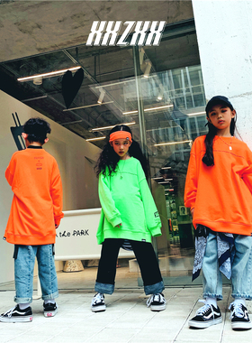 11码130cm  小童儿童薄绒卫衣  荧光橙色 XXZXX超值单码折扣