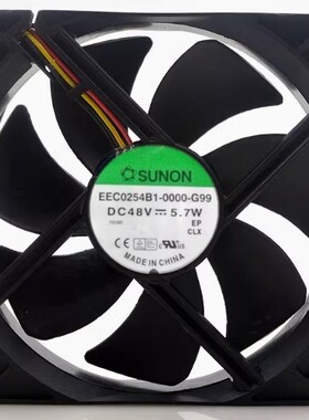 建准SUNON EEC0254B1-0000-G99 48V 5.7W 12025 变频器散热风扇