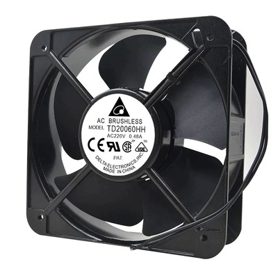 Delta台达TD20060HH 220/380V 0.48A 20CM纯铜线机柜轴流散热风扇